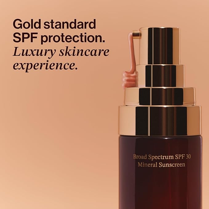 Good Weather Skin The One Warm Glow Daily Sun Cream SPF 30 – Hydrating Mineral Sunscreen for Face & Neck, Sensitive Skin Safe, with Zinc, Niacinamide, Squalane & Sea Buckthorn, 1 oz