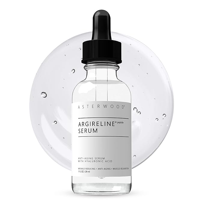 Asterwood Argireline Serum, Anti-Aging Peptide with Hyaluronic Acid 1 Fl Oz