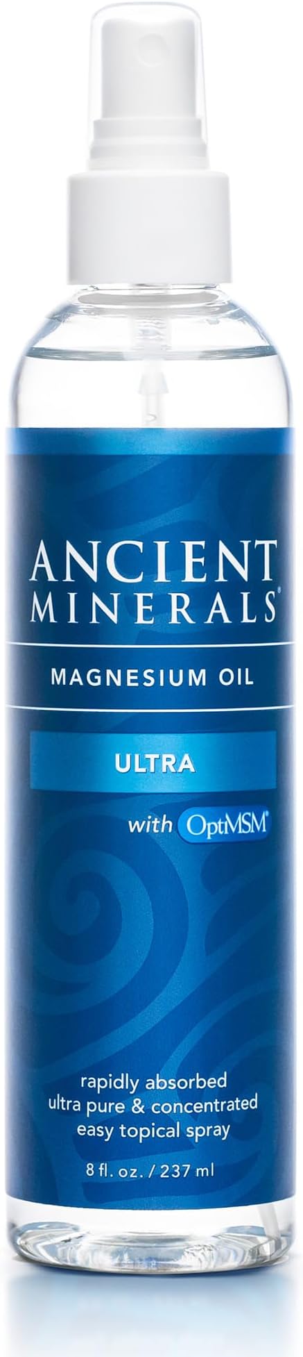 Ancient Minerals Magnesium Oil Spray Ultra with MSM, Zechstein, 8oz