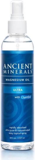 Ancient Minerals Magnesium Oil Spray Ultra with MSM, Zechstein, 8oz