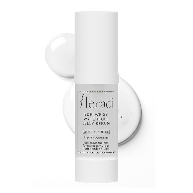 Fleradi Edelweiss Essence: 30% Flower Extract Jelly Serum - Non-Sticky Hydration, Crafted by Renowned Korean Skincare Experts