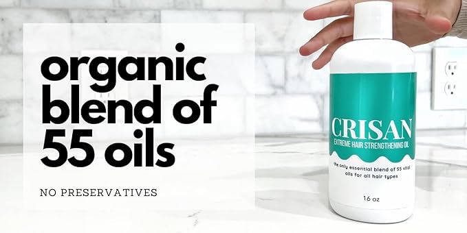 CRISAN Extreme Organic Hair Oil Treatment for Strength, Growth & Shine, 16 oz
