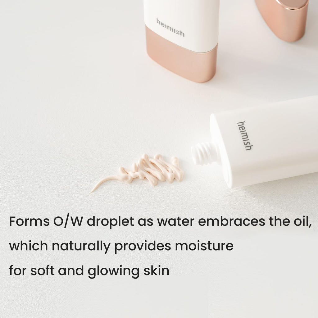 HEIMISH Artless Glow Base Korean Foundation Primer for Face with SPF 50+ PA++++, Makeup Base, Highlighter, Lightweight, Non-greasy, Hydrating, Glow Finish, Korean Skincare Beauty, 1.35 fl oz 40ml