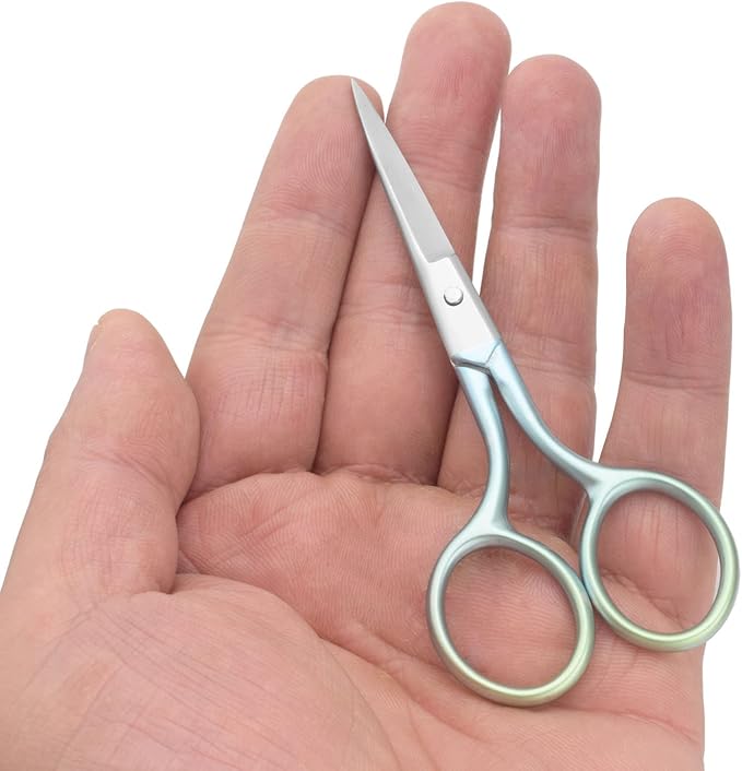 Motanar Multicolor Professional Grooming Scissors for Facial Hair Removal
