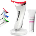 Red Light Therapy for Face and Neck, Renewal Face Lift Device with Vibration Tech, 3 in 1 Face Massager Tool with Thermals, True Beauty Glow Facial Sculptor for Wrinkles, Double Chin