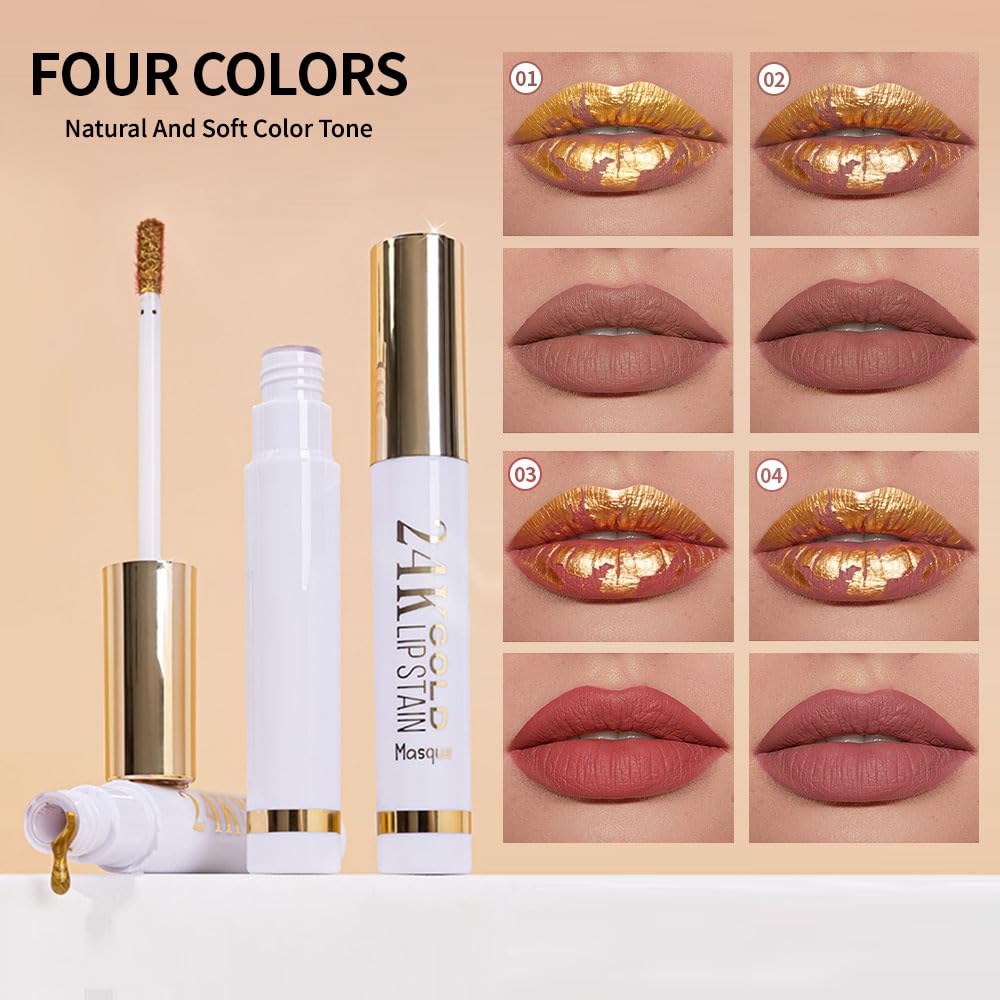 Hxssll Lip Stain Peel Off Masque - Peel Off Lip Stain Tattoo, Peel-Off Lip Tint，Long Lasting Waterproof Transfer-proof Lip Mask Lip Stains Peel Off Lip Gloss,Stay Lip Makeup D01#