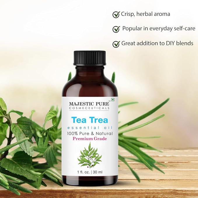 Majestic Pure Tea Tree Essential Oil for Diffuser - 1 Fl Oz