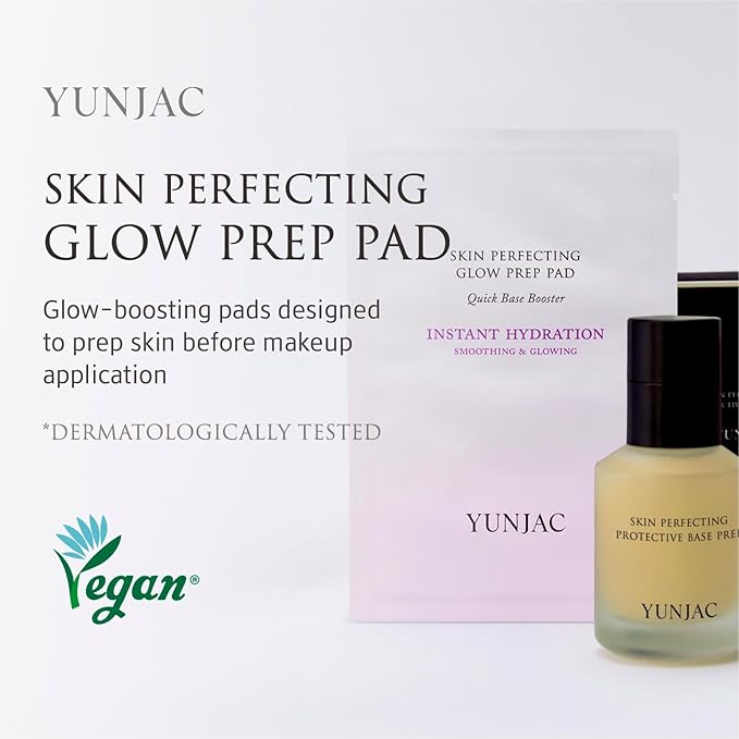 YUNJAC Skin Perfecting Glow Prep Pad, 45 Pads, Toner Pads