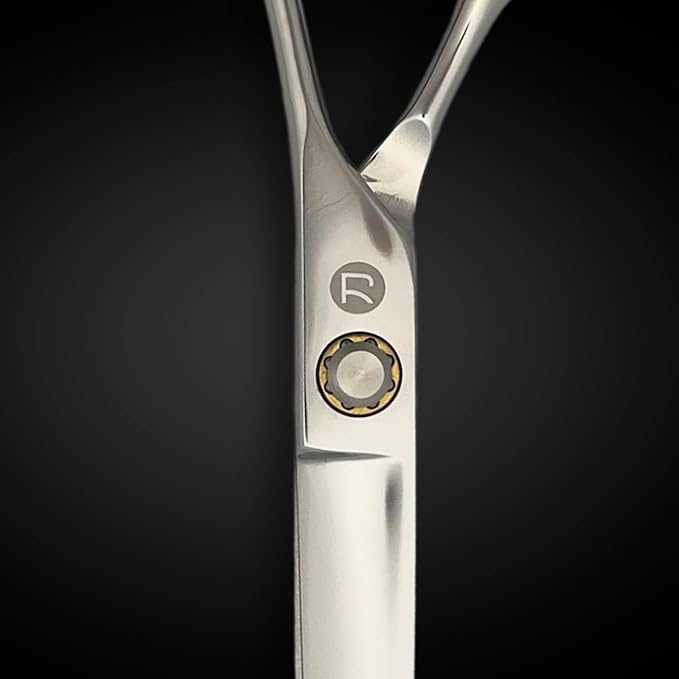 Hair Cutting Scissors for Professionals from Saki Shears - Cuts Wet and Dry Hair - Forged from Japanese 440C Stainless Steel - Sharp, Long Lasting Edge (Steel, 7 Inch Cutting, Right Hand)