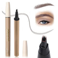 UCANBEMAKEUP Microblading Brow-Fection Brow Eyebrow Pencil – Angled Brush Tip, Wild Natural Hair-Like Strokes, Patented Design, Long-Lasting & Smudge-Proof, for Beginners & Pros(04 Ash Brown）