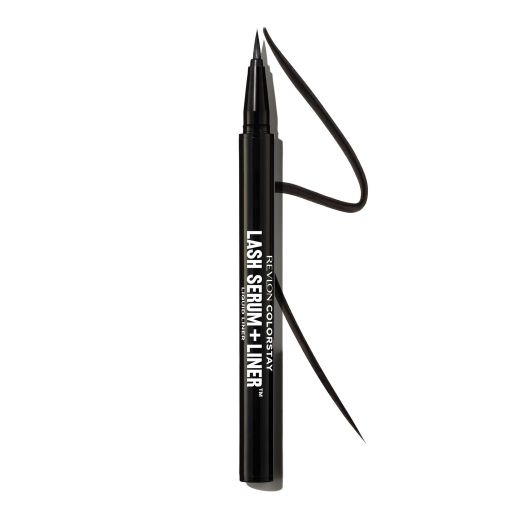 REVLON ColorStay Lash Serum + Liner, Liquid Eyeliner, 001 Blackest Black