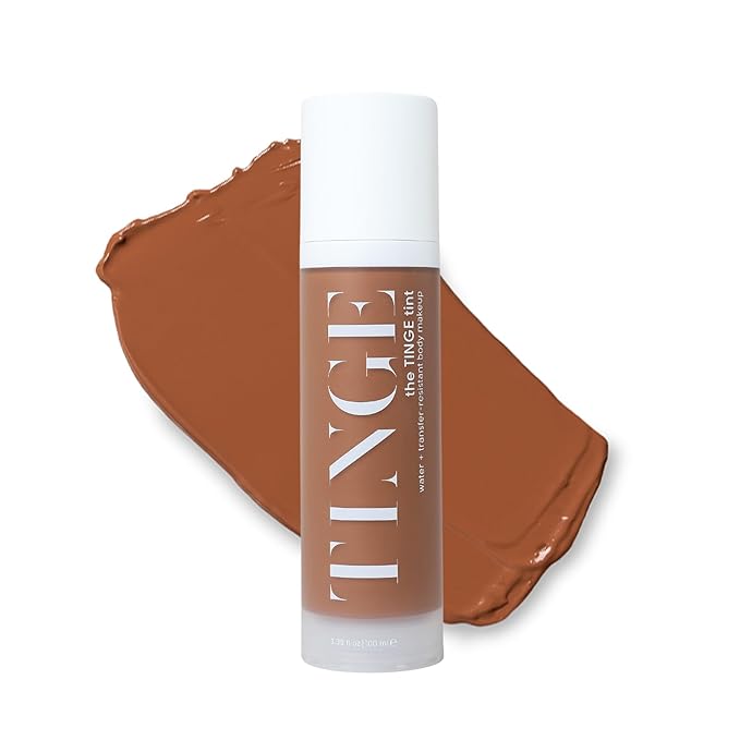 Tinge Body Makeup, Deep Warm, Water & Transfer Resistant, 3.38 Fl Oz