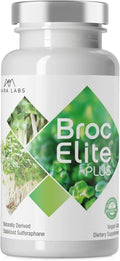 BrocElite Mara Labs Plus | Stabilized Broccoli Sulforaphane Supplement | Glyphosate Residue Free Certified – Third-Party Tested | 60 Vegan Capsules