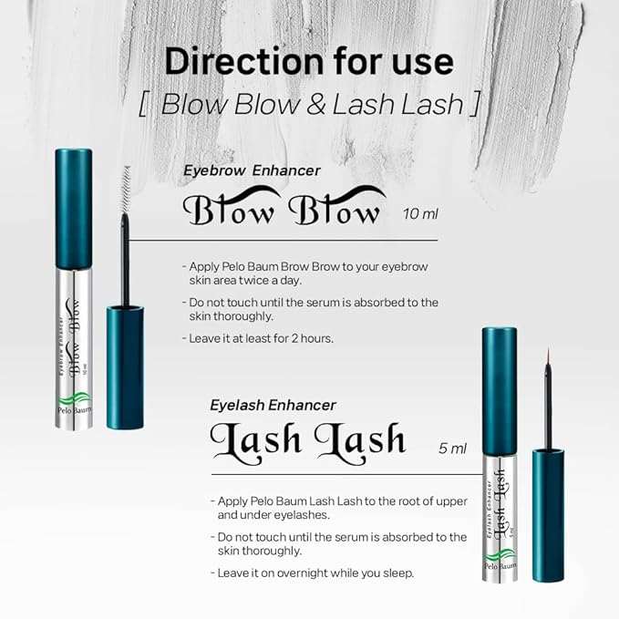Pelo Baum Lash Lash Eyelash Enhancer Serum with Peptides for Thicker Fuller Looking Lashes Nourishing Eyelash Conditioner for Thin Brittle Lashes 0.17 Fl Oz