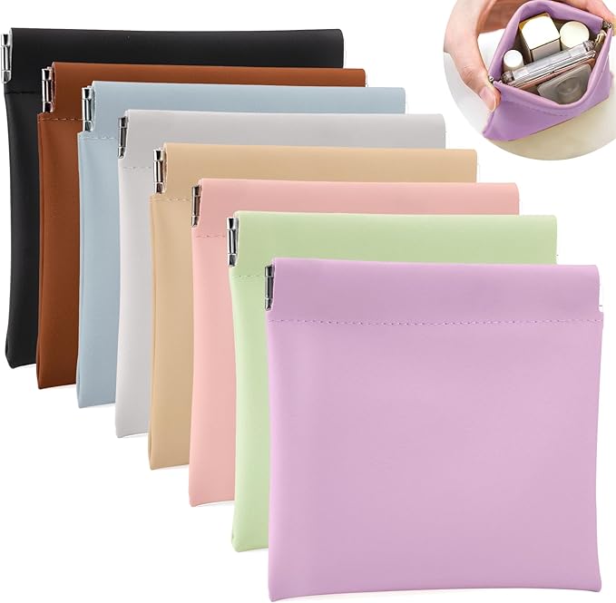 BUSOHA 8 PCS Small Makeup Bags for Purse - Coin Purse for Women