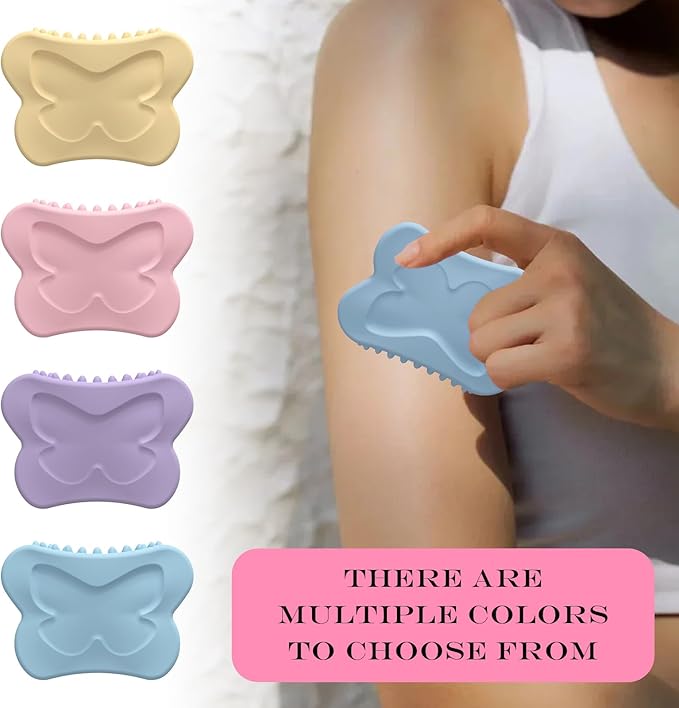 Lymphatic Contour face Brush,Upgrade Lymphatic Drainage Brush，Silicone Facial Body Brush - Lymphatic Drainage Massager for Face, Neck Lifting, Gua Sha Beauty Tool to Shape & Radiant Skin (Purple)