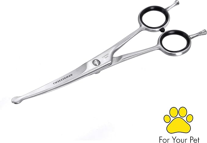 Tweezerman 7" Pet Grooming Shears-Safety Round Tips for Dogs & Cats