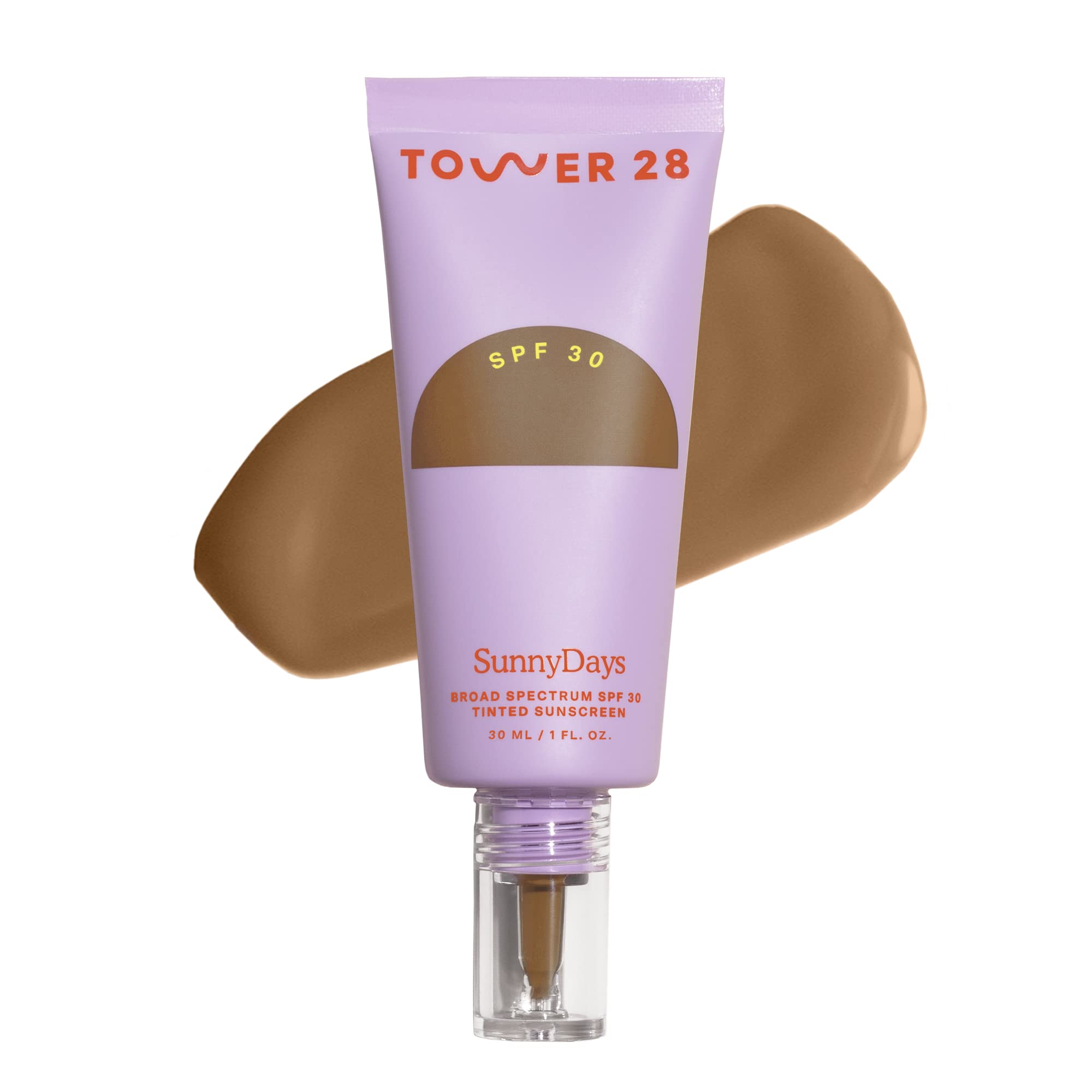 Tower 28 SunnyDays SPF 30 Tinted Sunscreen Foundation, Shade 50 (1 oz)