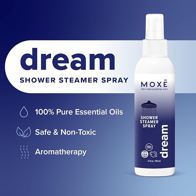 MOXĒ Breathe & Dream Shower Steamer, Congestion & Calm Relief, 4oz, 2 Pack