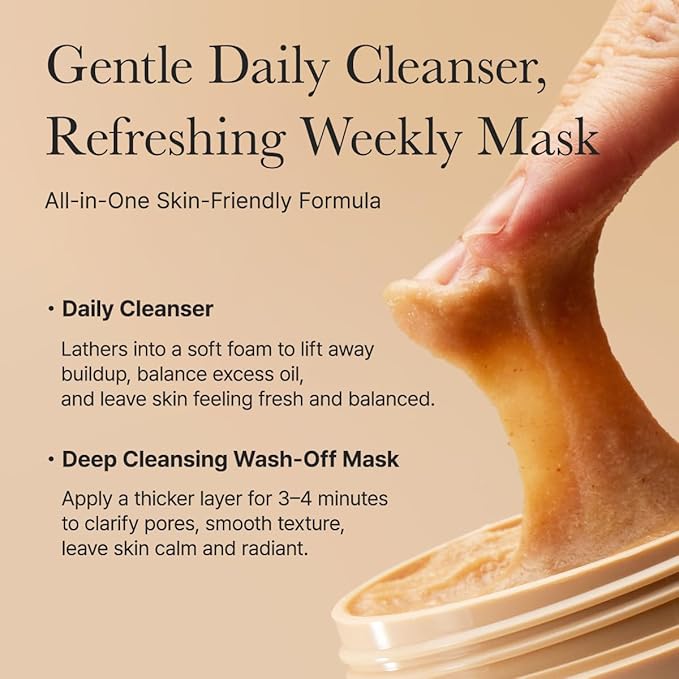 ARENCIA Calendula Rice Mochi Fresh Cleanser - Moisturizing & Deep-Cleansing (4.23oz)