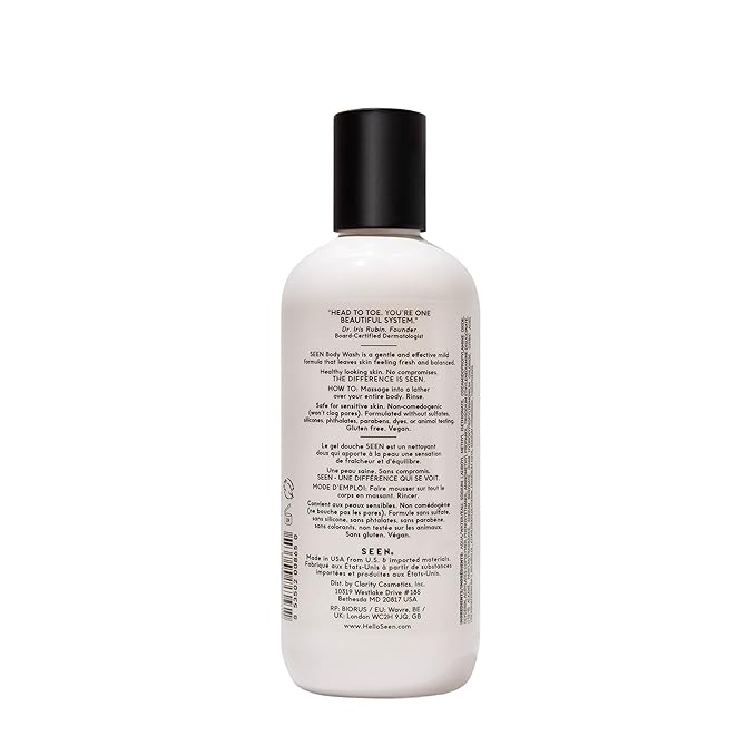 SEEN Body Wash -Scented- Non-Comedogenic & Non-Irritating Body Wash- Dermatologist-Developed - Safe for Sensitive & Acne Prone Skin