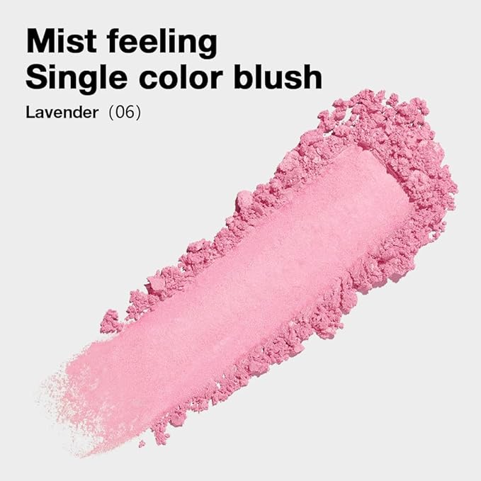 HHLTOH Single Lavender Pink Purple Matte Powder Blush Palette Face Makeup, Blush for Looks Younger Cheeks, Monochrome Cream Blushes Lightweight Long Lasting, Blush for Women All Skin Tones Paleta de