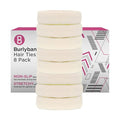 Burlybands Elastic Hair Ties No Damage for Thick Heavy Hair, Blonde 8 Pack