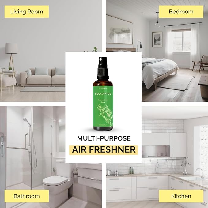 Eucalyptus & Mint Air Freshener Spray for Room & Linen 100ml by Aromafume