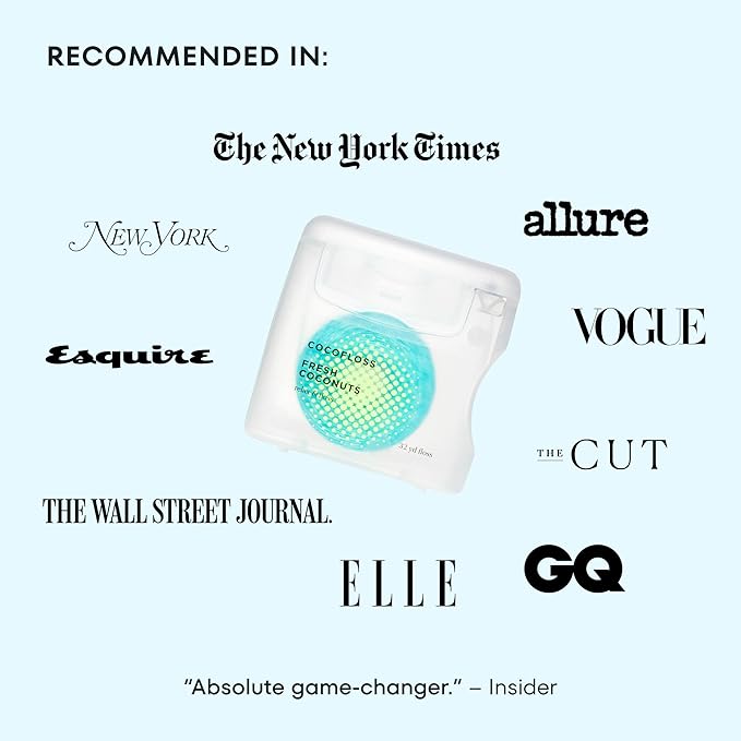Cocofloss Expanding Woven Dental Floss by COCOLAB, Signature Set, 4-Pack