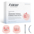 Reieset Titanium Alloy Ingrown Toenail Treatment, NailTools, and Ingrown Toenail Removal Kit SpeciallyDesigned for Curved Nail Repair and Ingrown ToenailCorrector (0.59/0.67in)