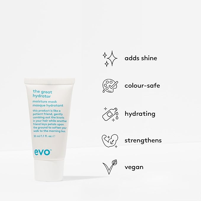 Evo Dry Hair Gift Set - Hydrating Shampoo, Sulfate-Free Conditioner, Hair Mask & Leave-In Cream - For Dull, Color-Treated Hair