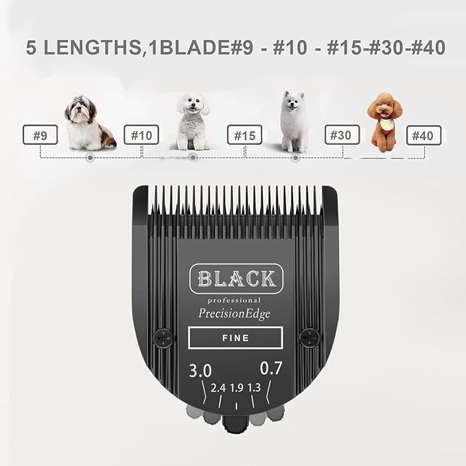 2Pack 5 in 1 Blades Dog Grooming Blade Compatible with Wahl Bravura Clipper