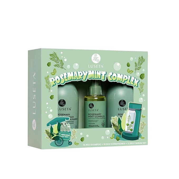 Luseta Rosemary Mint Hair Care Set for Thin Hair, Strengthening，Refreshing