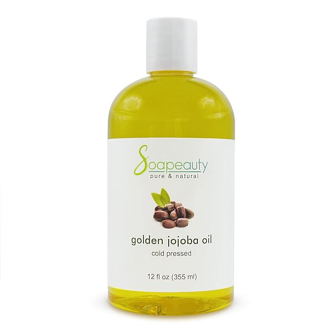 Golden Jojoba Oil 100% Pure Natural Unrefined Cold Pressed 12 Fl Oz