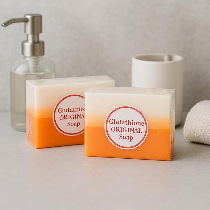 Relumins Glutathione Soap Bars - New Year, New You Deep Cleansing & Hydrating Soap for Smooth, Refreshed Skin - Gentle Exfoliating Formula for Face & Body - 2 x 150g Bars