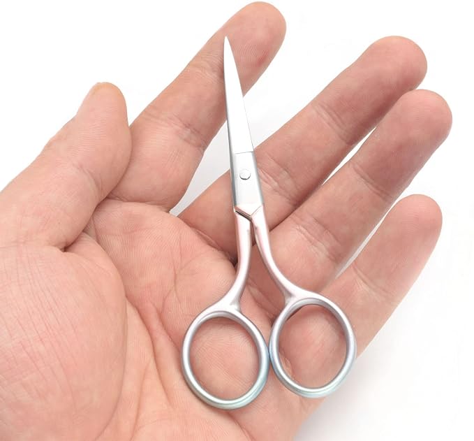 Motanar Multicolor Professional Grooming Scissors for Facial Hair Removal