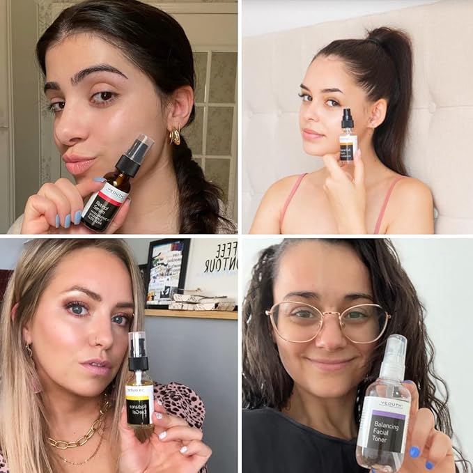 YEOUTH 8-Piece Full Size Skin Care Set for Visibly Smoother-Looking Skin