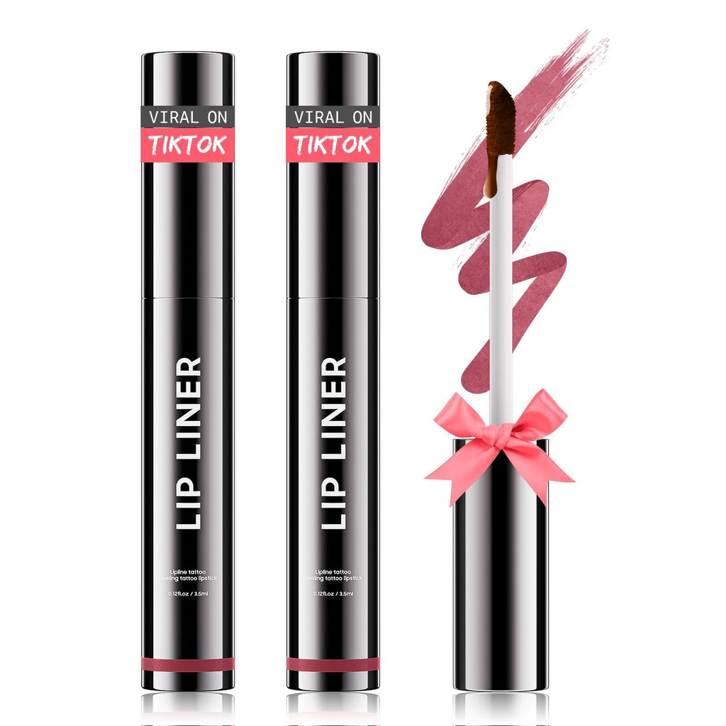 2PCS Lip Stain Peel Off Lip Liner Moisturizing Long-Lasting & Waterproof MV