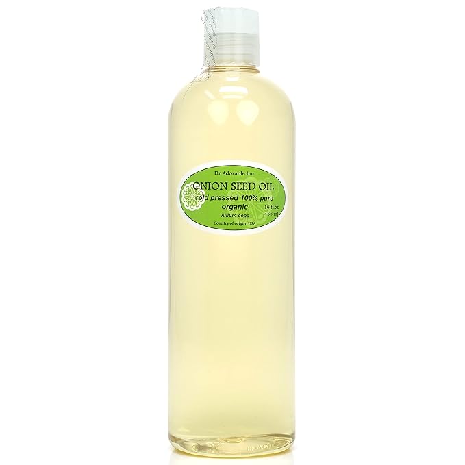Dr Adorable - 16 oz - Onion Seed Oil - Pure Organic Cold Pressed