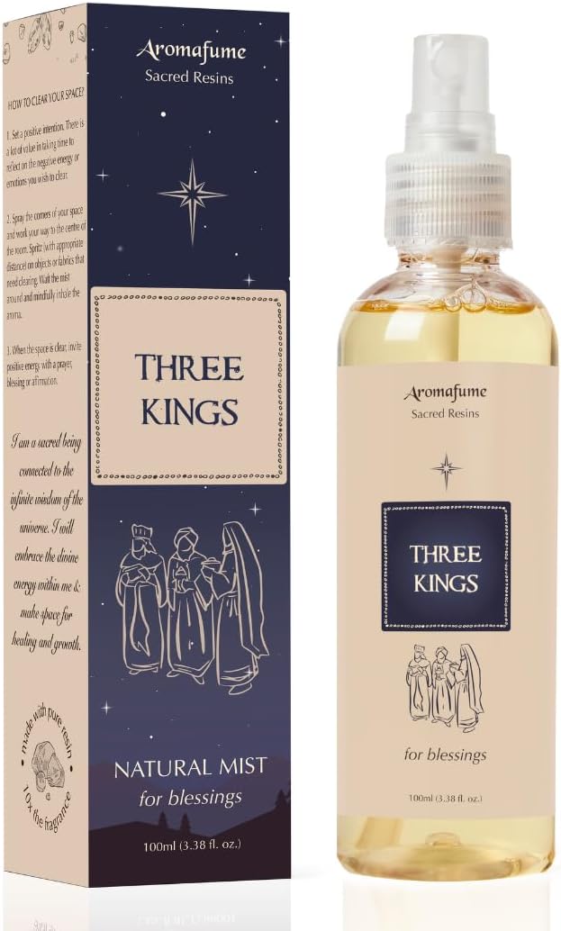 Three Kings Natural Resin Air Freshener Spray, 100ml, Aromafume