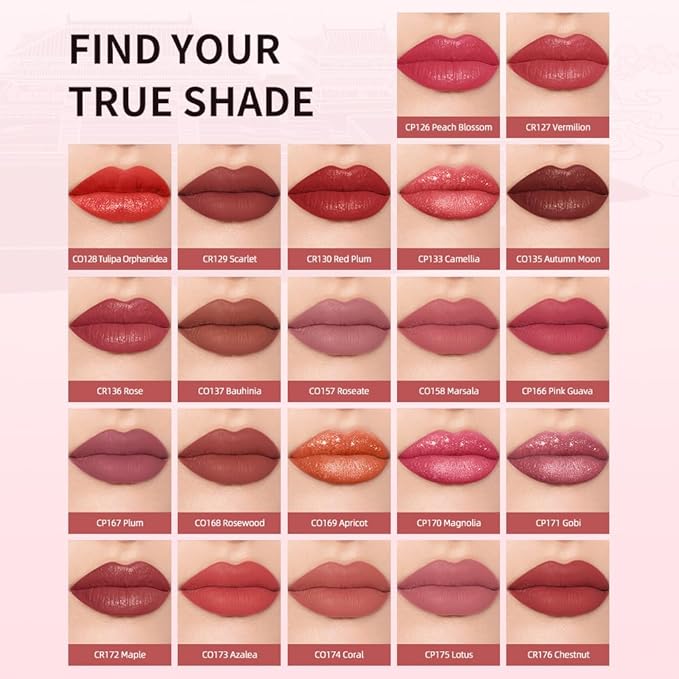 Catkin Semi-Matte Lipstick Hydrating High Impact Color Infused with Vitamin E and Avocado Oil Smooth Soft Texture Long Lasting Matte Finish 176