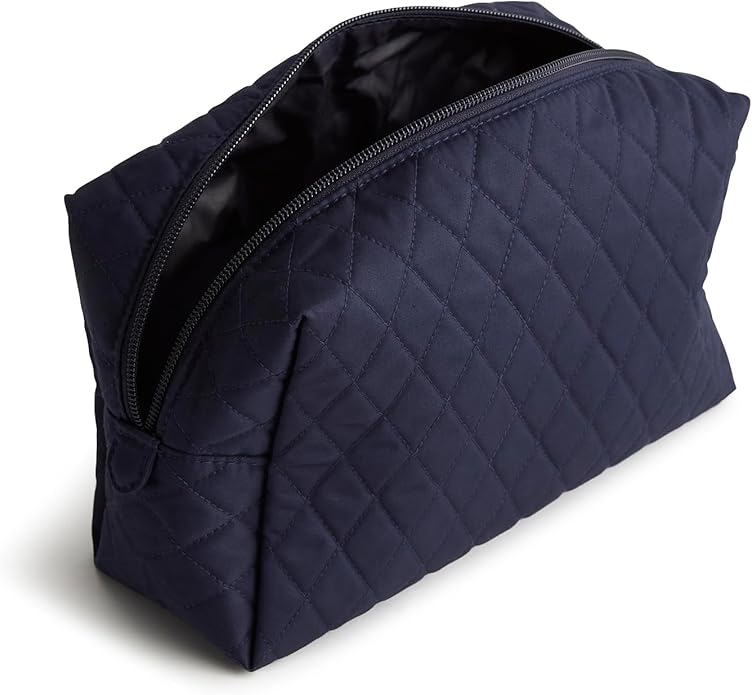 Vera Bradley Women's Premium Cotton Large Cosmetic, Peacoat, One Size