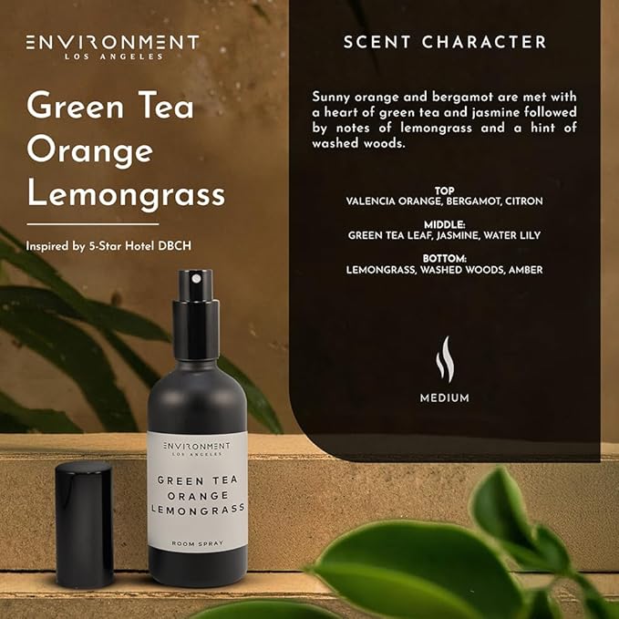 ENVIRONMENT DBCH 100ml Room Spray Green Tea, Orange & Lemongrass