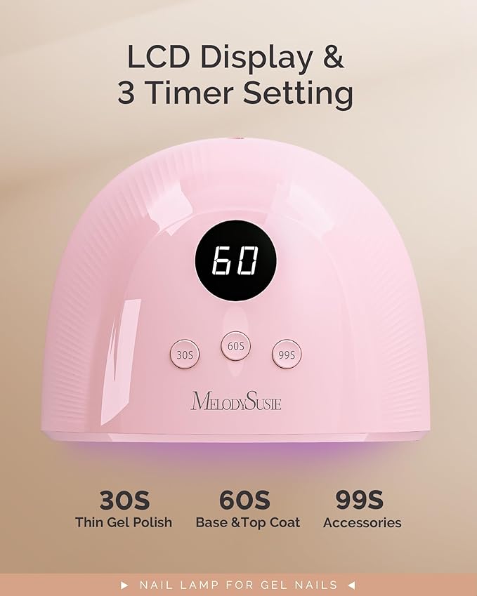 MelodySusie UV/LED Nail Lamp P-Plus30F for Rhinestone Glue