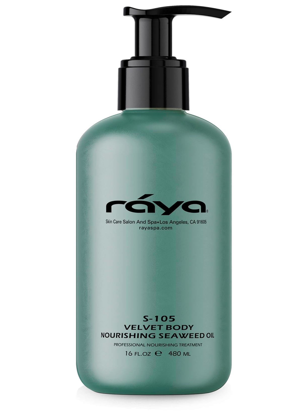 Raya Velvet Body Nourishing Seaweed Oil 16 oz (S-105) | Hydrating and Nourishing Body Treatment | Made with Natural French Seaweed Oil, Vitamins, and Minerals