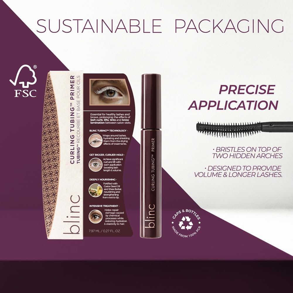 blinc Curling Tubing Lash Primer, Mascara Base for Curl & Volume