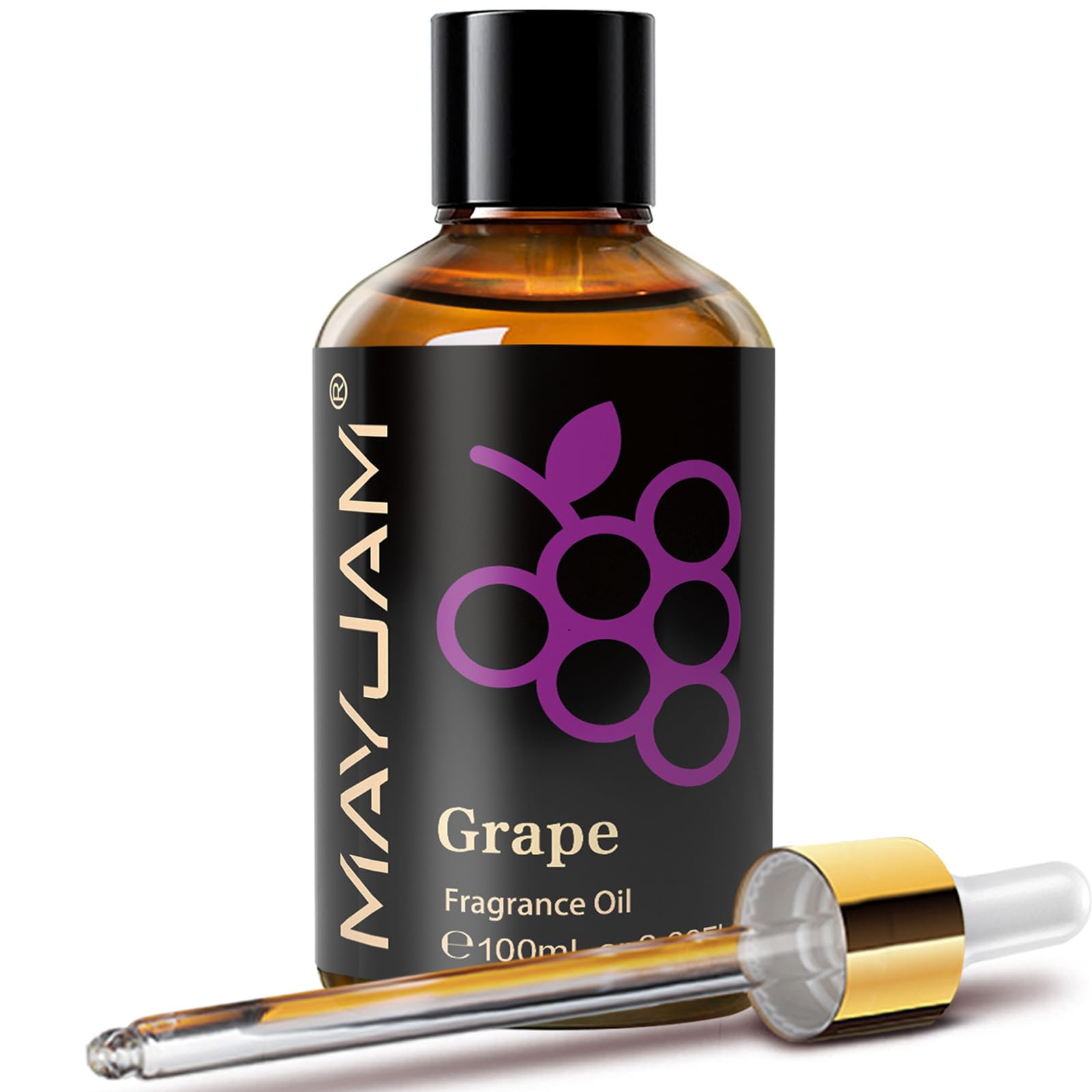 MAYJAM Grape Fragrance Oil for Diffusers for Home, 3.38FL.OZ