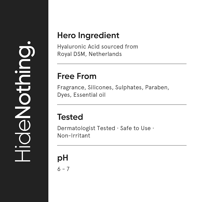 Minimalist Hyaluronic Acid Serum for Multi Depth Hydration, Glow & Lesser Fine Lines | For Plumper & Smoother Skin | For Women & Men | For all Skin Types | 1 Fl Oz / 30 ml