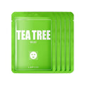LAPCOS Derma Tea Tree Sheet Face Mask - Soothing & Calming (Pack of 5)