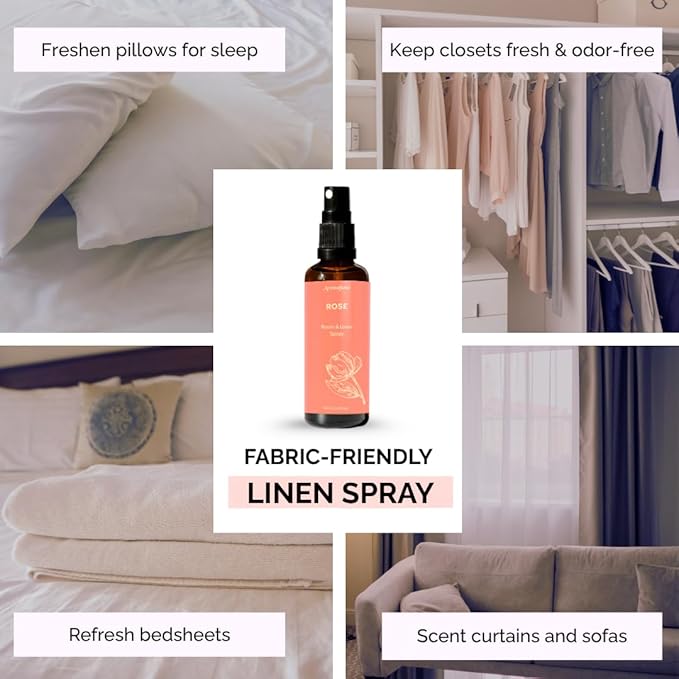 Rose Air Freshener Spray for Room, Linen & Pillow 100ml by Aromafume